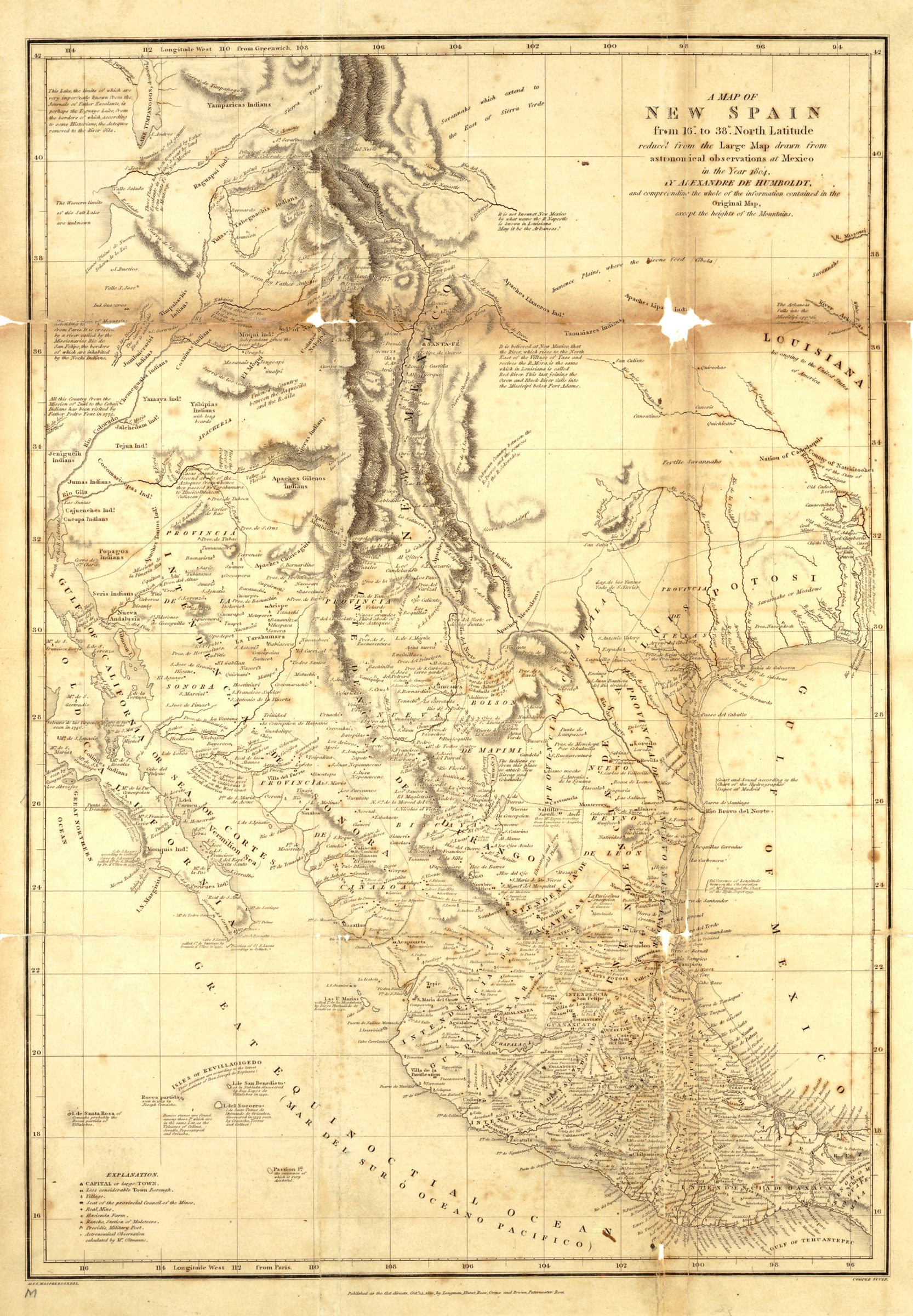 Nueva España reducida, con la ruta de México a Veracruz marcada en el conjunto del virreinato.